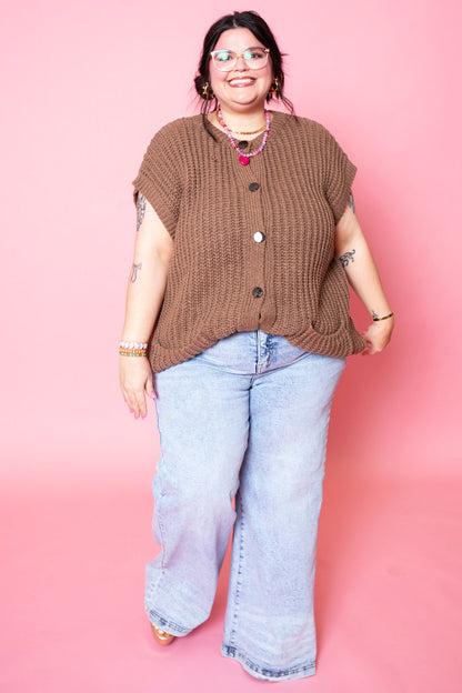 Cozy Brown Vest | Reg & Plus