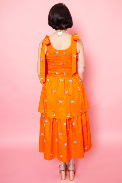 Citrus Bloom Midi Dress | Reg & Plus