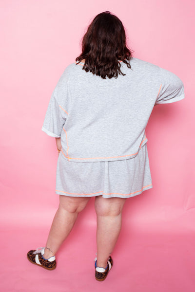 Pink Piped Skort Set | Reg & Plus