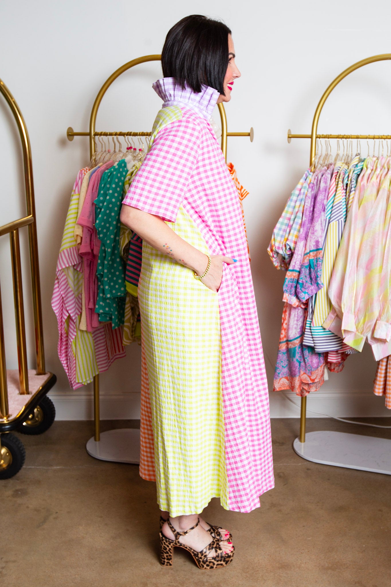 Kenzie Gingham Maxi Dress