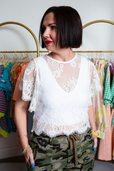 Sheer Lace Top
