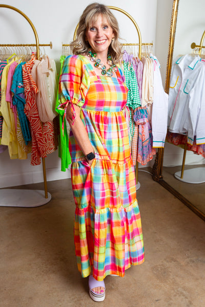 Sweet Magnolia Plaid Dress