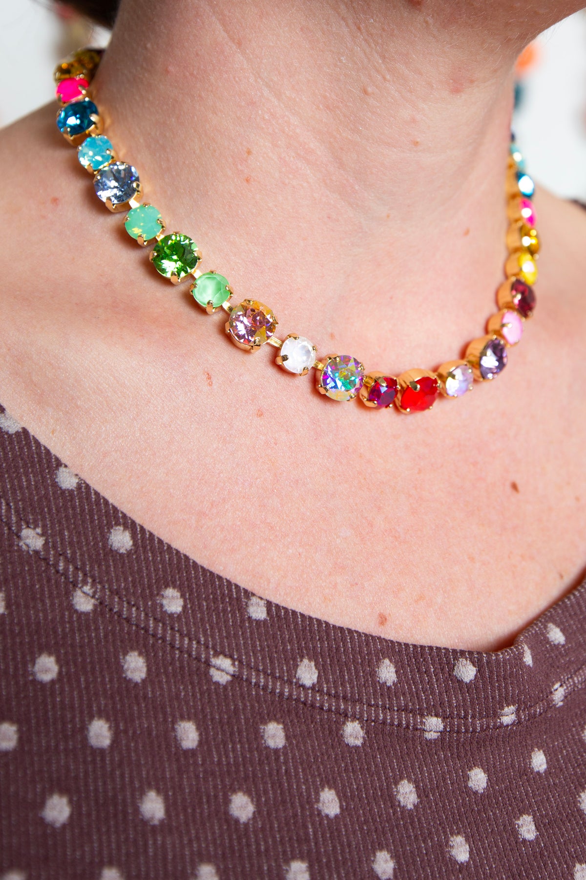 Rainbow 10mm & 12mm mix Bracelet