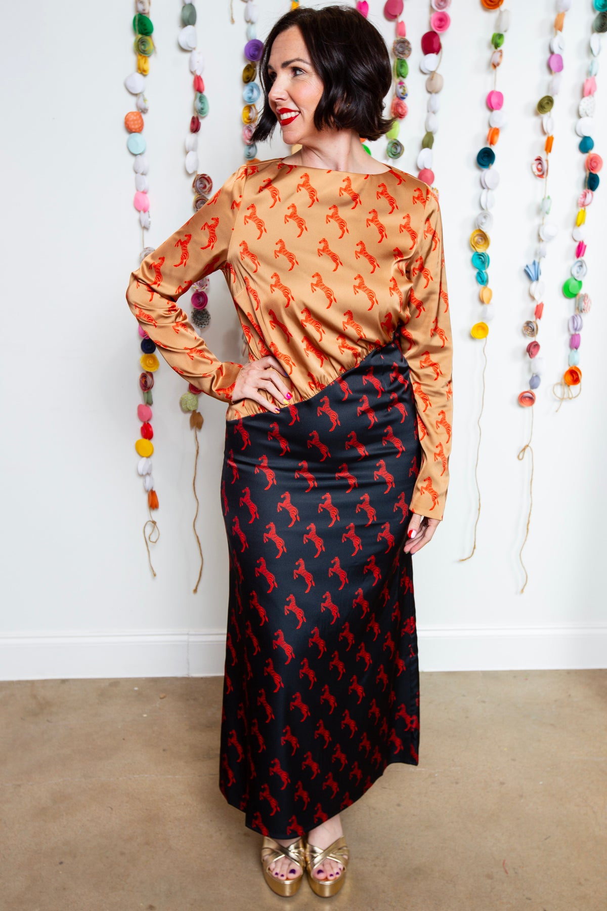 Alden Adair | Crimson Birdie Dress