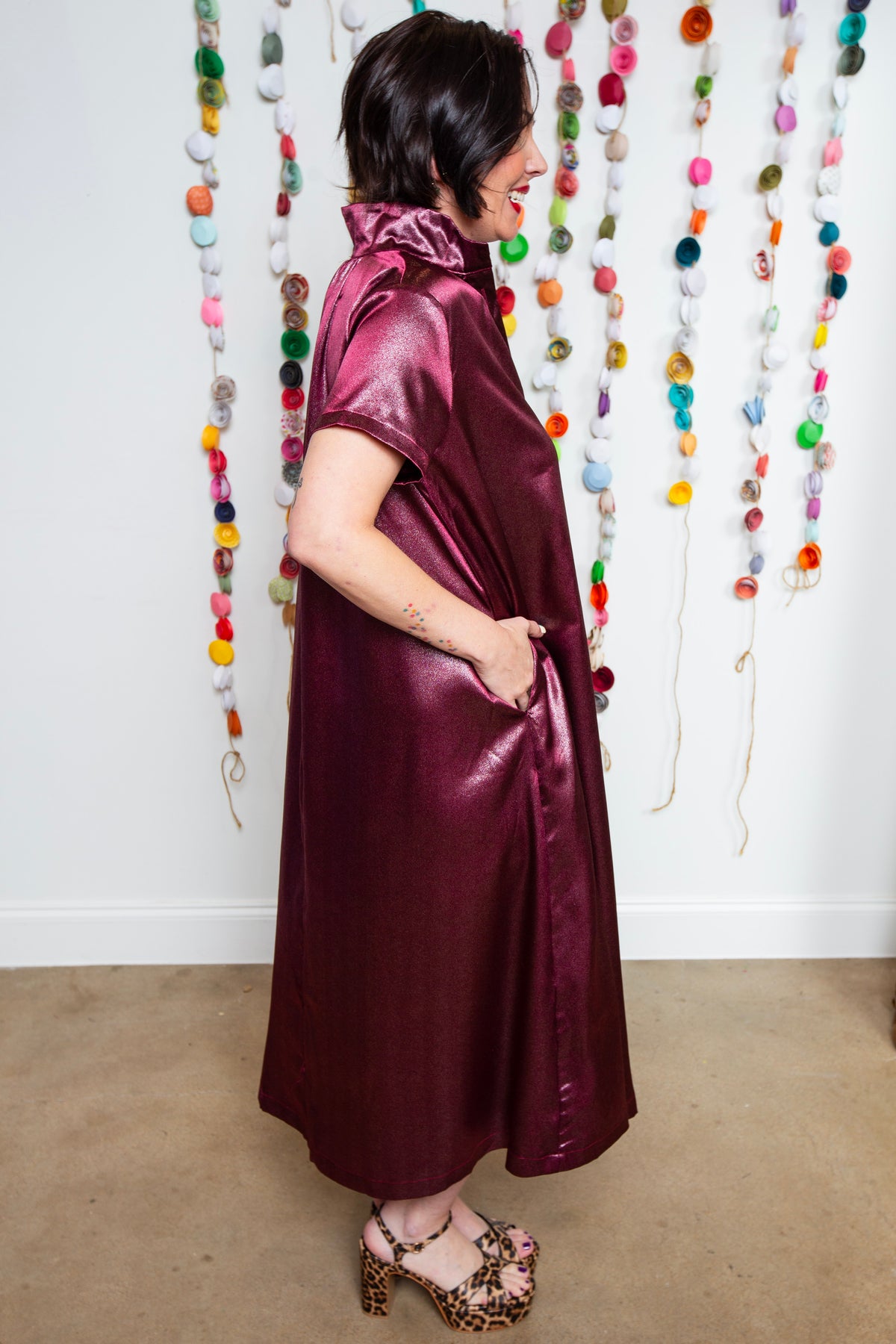 Burgundy Addy Dress