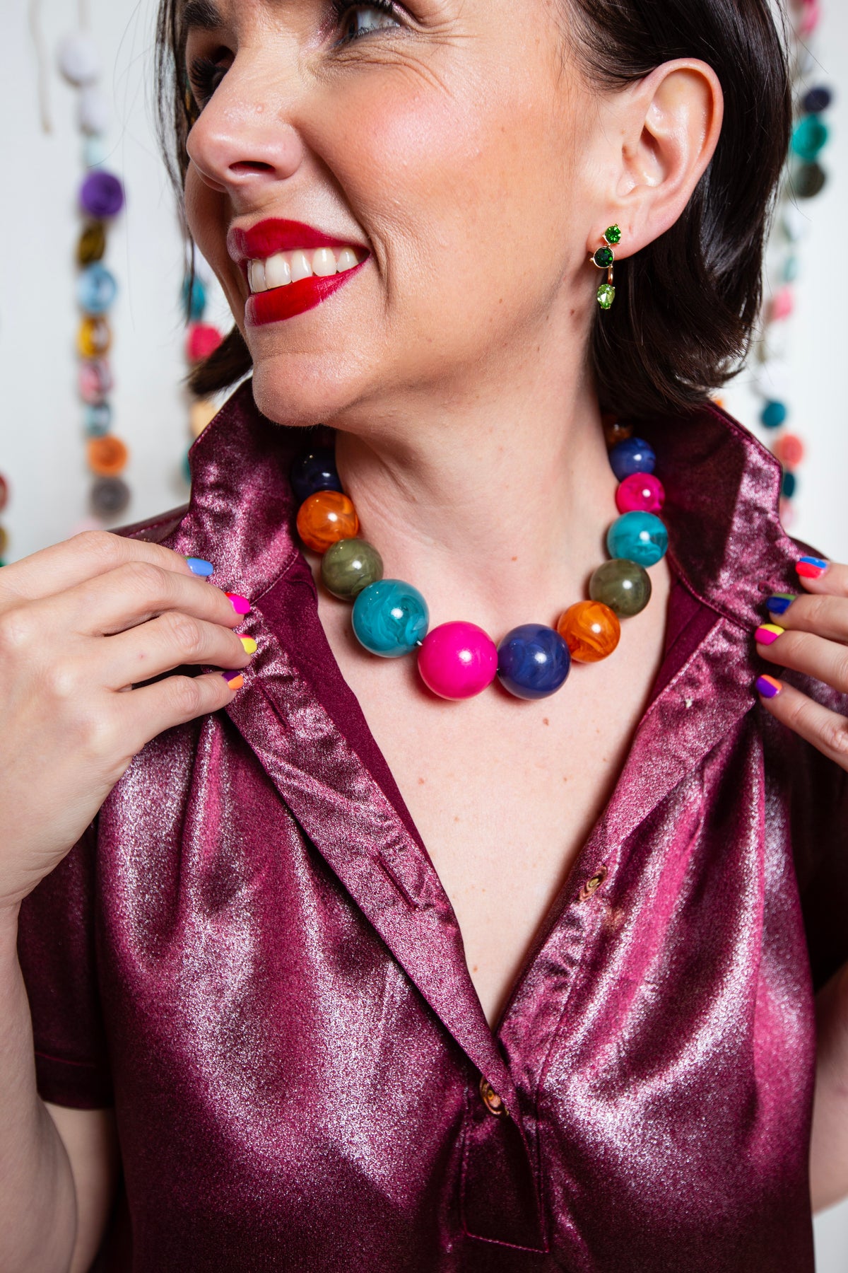 Autumn Leave Chunky Necklace