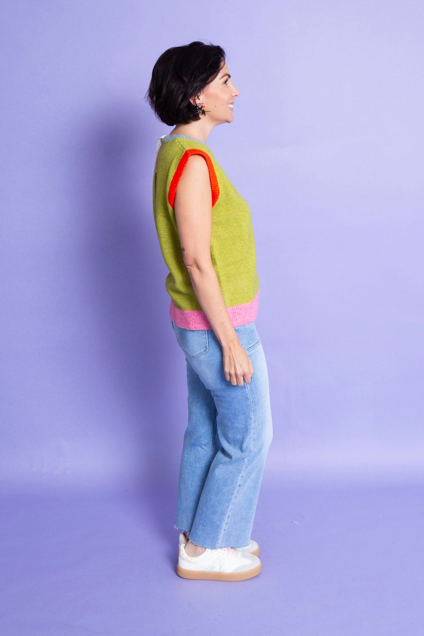 Colorblock Sweater Vest