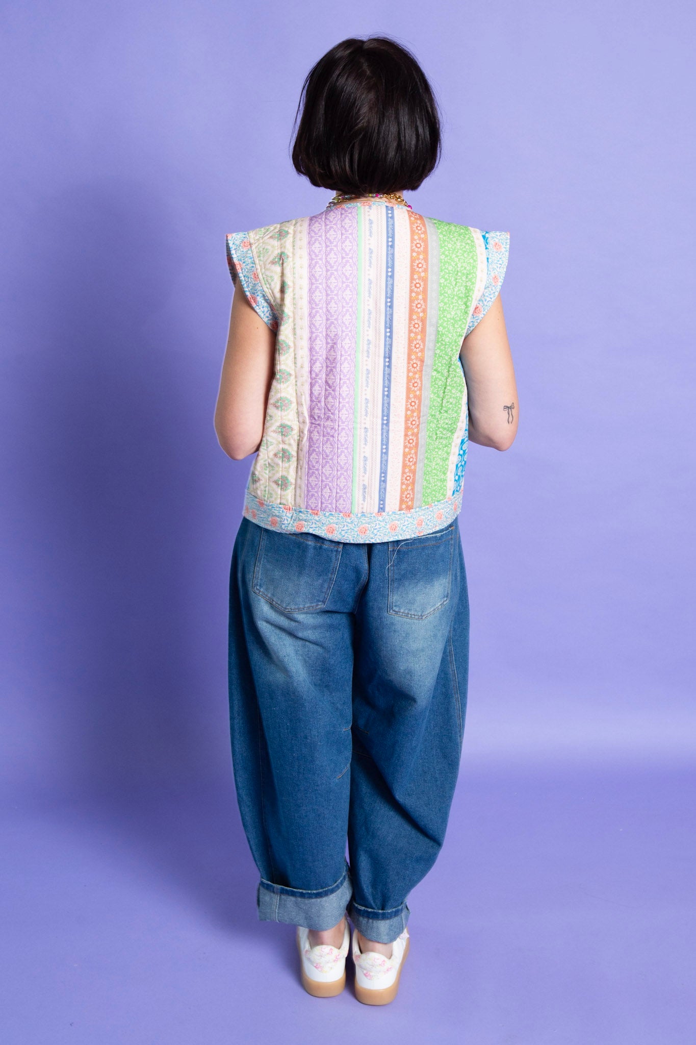 Floral Quilted Vest