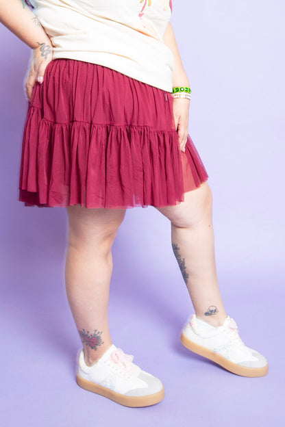 POPFLEX | Pirouette Skirt Crimson Plus & Reg