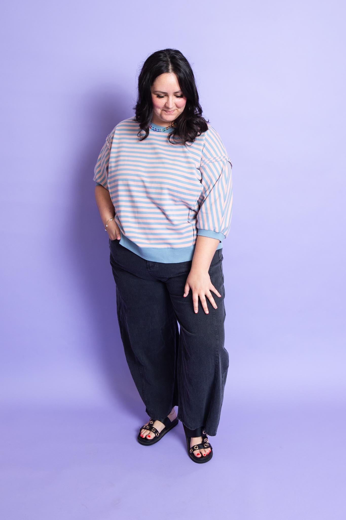 Blush & Blue Top | Reg & Plus