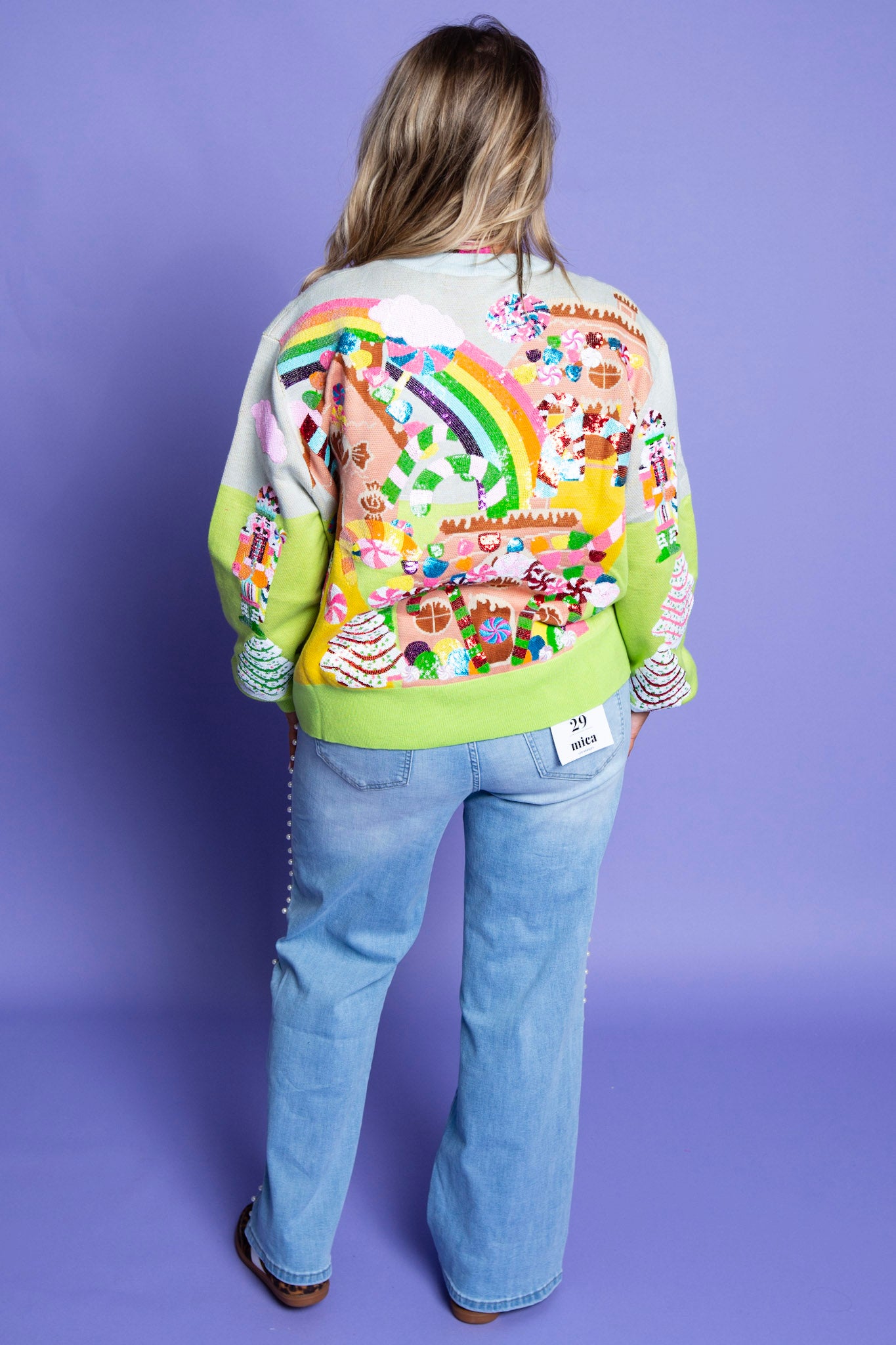 QUEEN OF SPARKLES | Multi Christmas Candyland Sweater