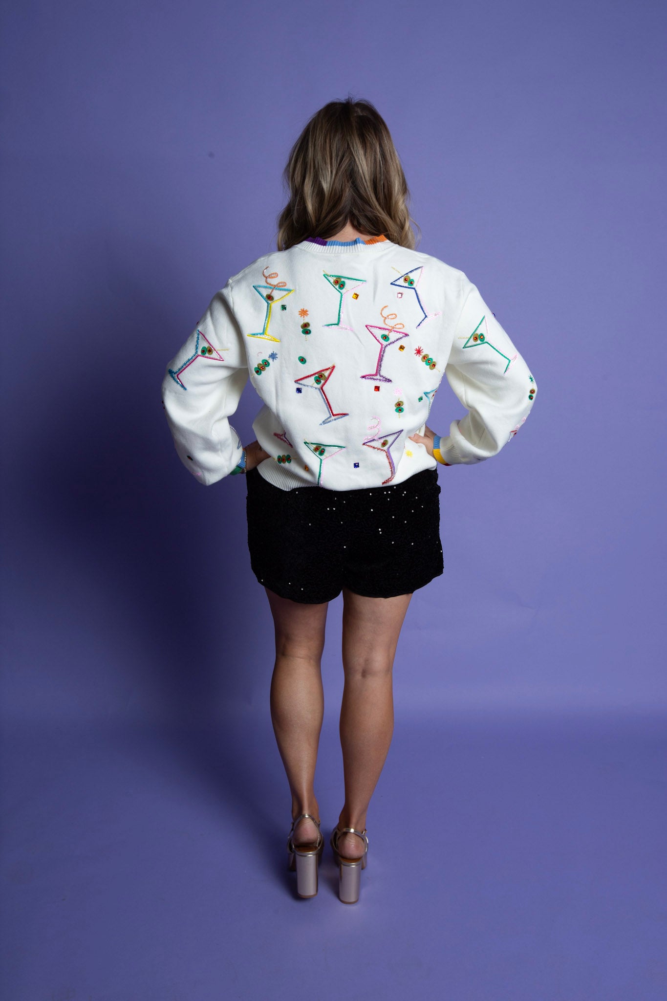 Queen of Sparkles | Cosmo & Martini Button Up Cardigan