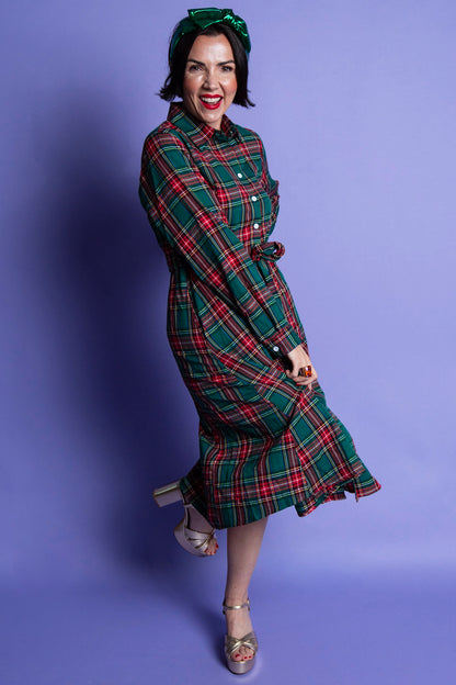 Plaid & Polished Dress