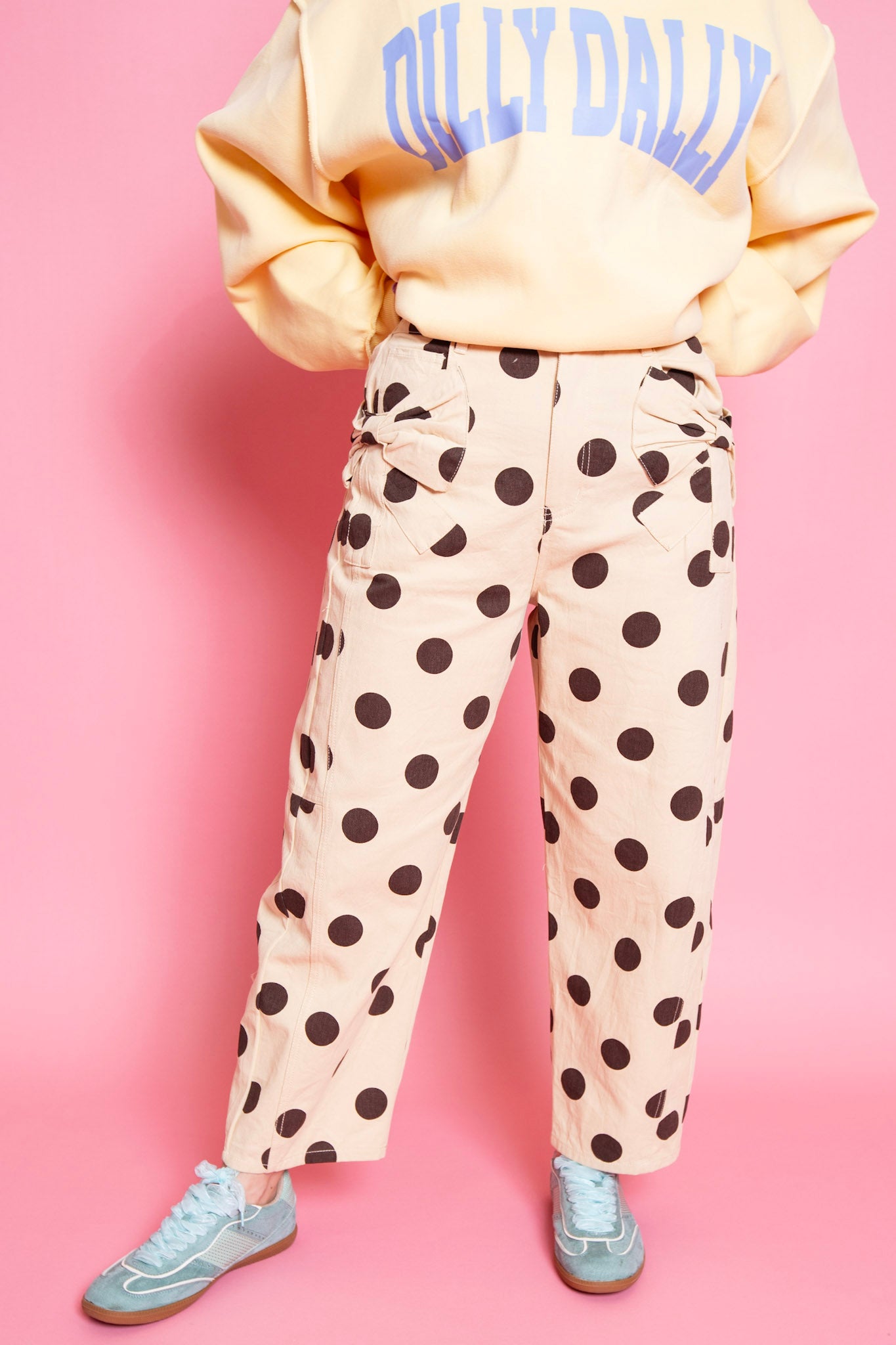Polka Dot Pants | Taupe | Reg & Plus
