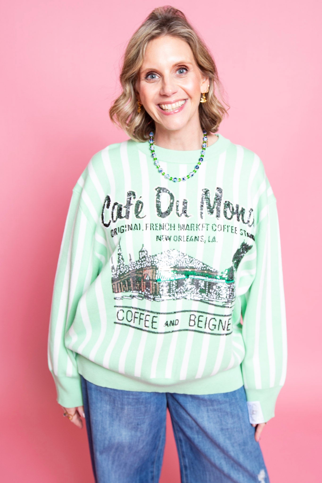 Queen Of Sparkles | Cafe Du Monde Sweater