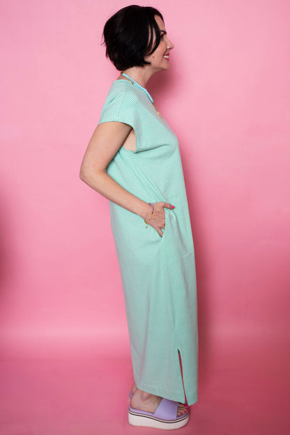 Striped Scene Midi | Mint