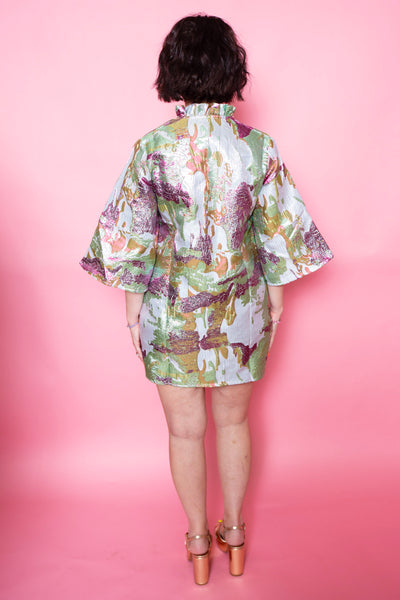 Brianna Cannon | Caftan Splash Of Spring Metallic