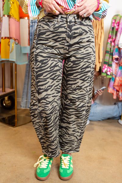 Zanny Zebra barrel Jean