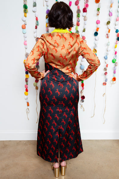 Alden Adair | Crimson Birdie Dress