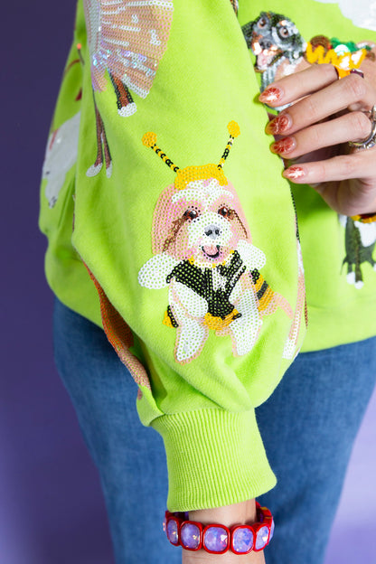 Queen of Sparkles | Halloween Dogs Sweatshirt