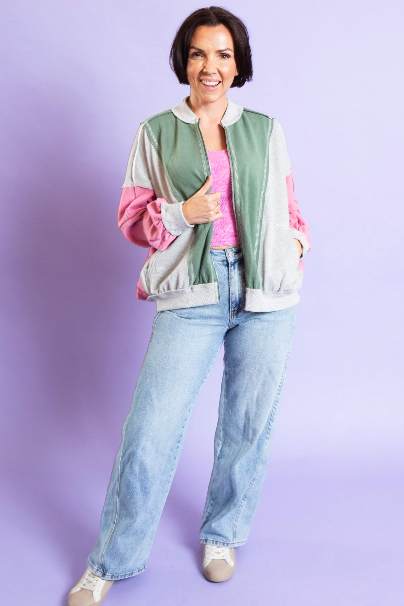 Mixed Signals Zip up