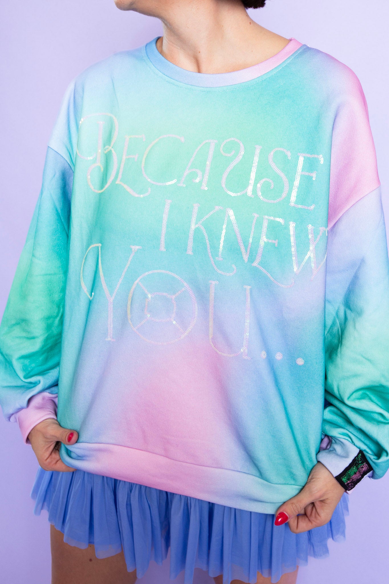 QUEEN OF SPARKLES | Because I Knew You Sweater