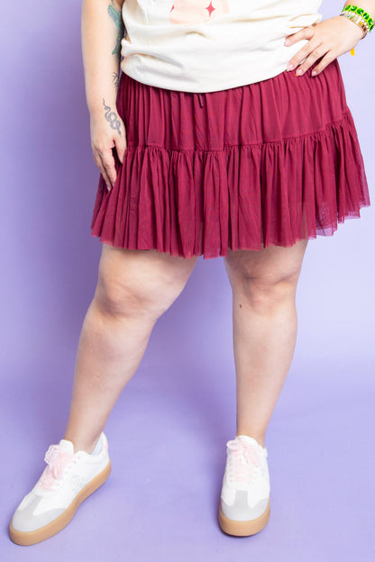 POPFLEX | Pirouette Skirt Crimson Plus & Reg
