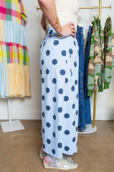 Pull On Blue Dot Pant | Reg and Plus