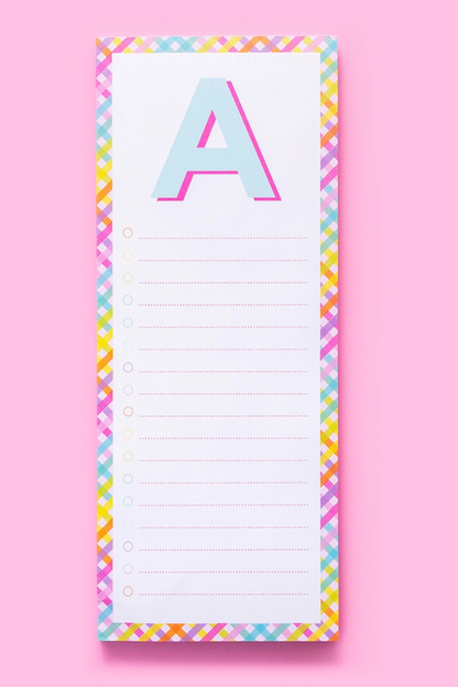 Taylor Elliott | List Pads Alphabet