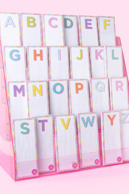 Taylor Elliott | List Pads Alphabet