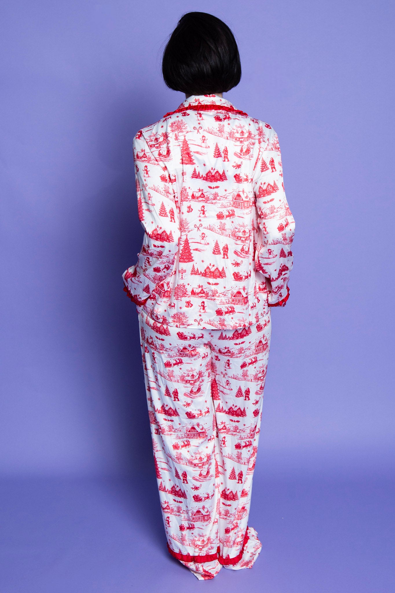 Christmas Toile Printed Pajama