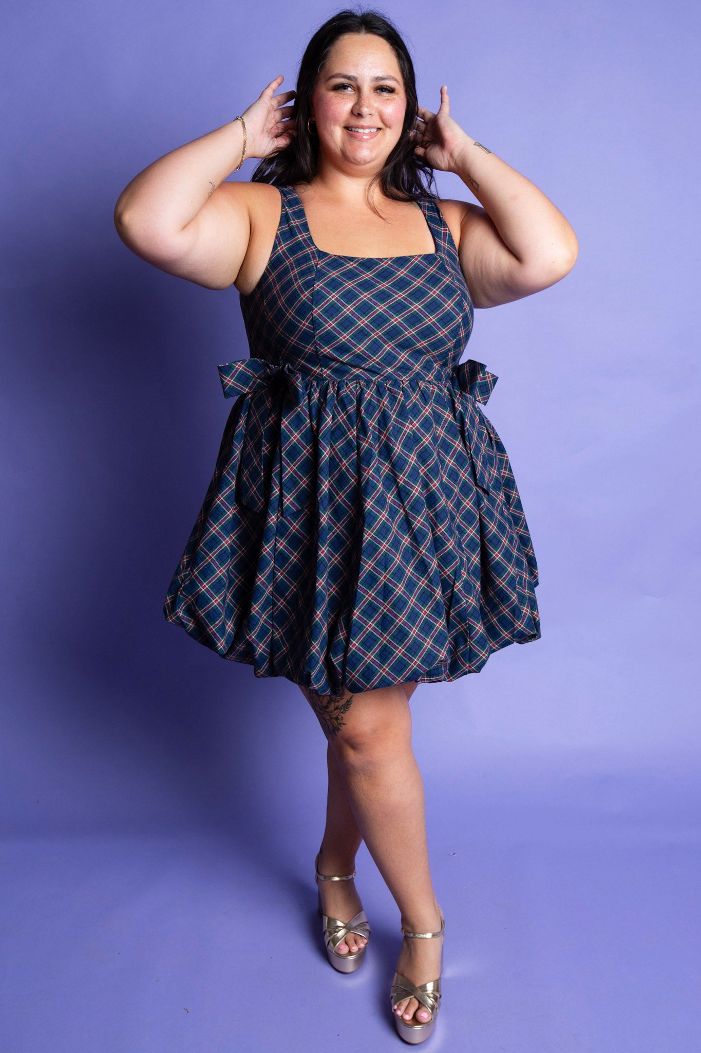 Pretty Plaid Dress | Reg & Plus