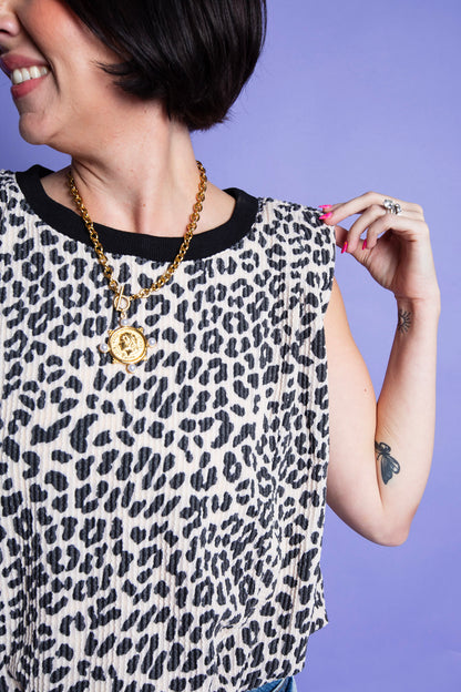 Ivory Leopard Top | Reg & Plus