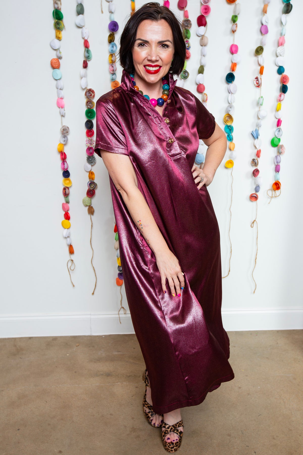 Burgundy Addy Dress