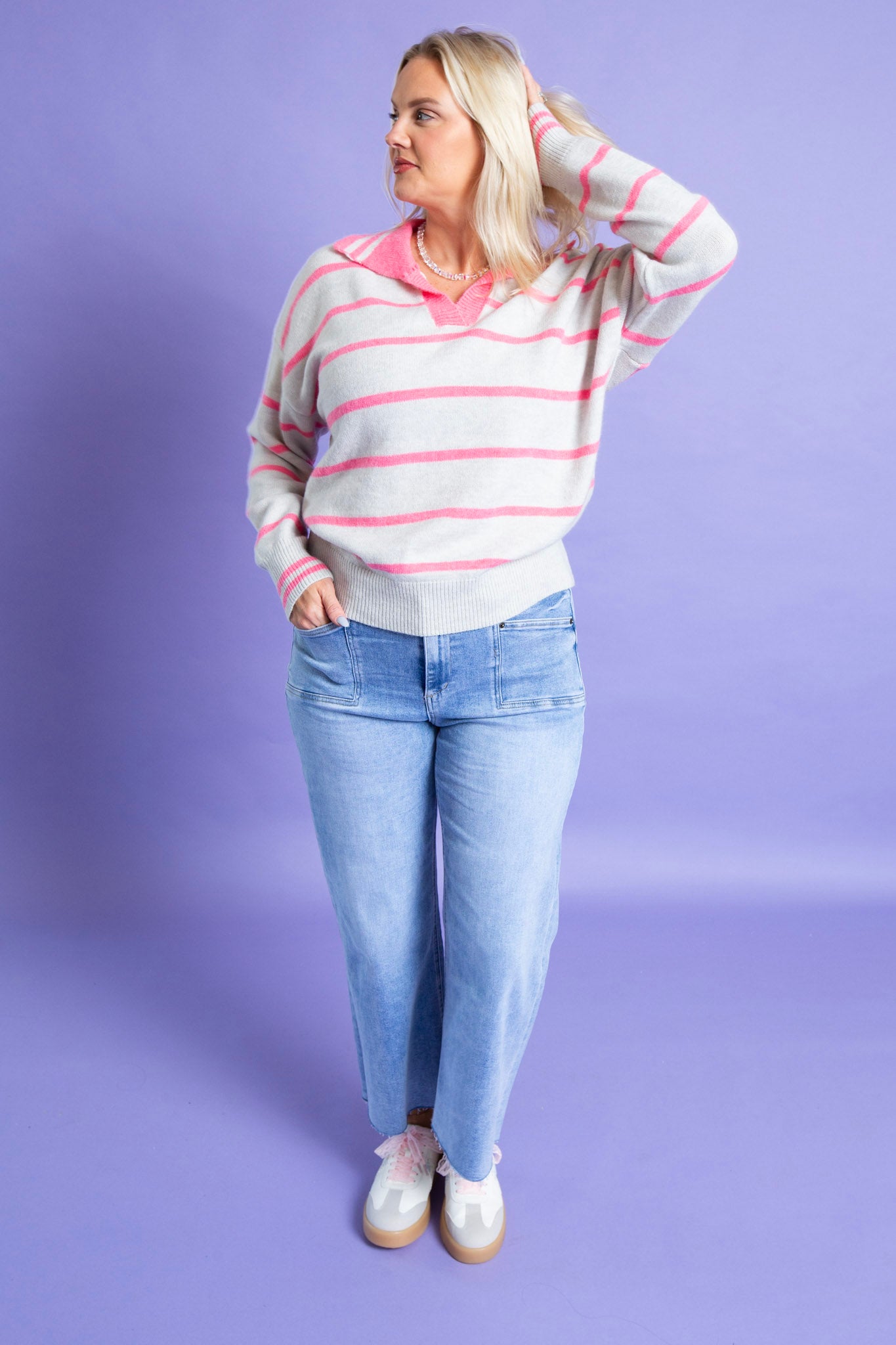 Rose Fog Sweater