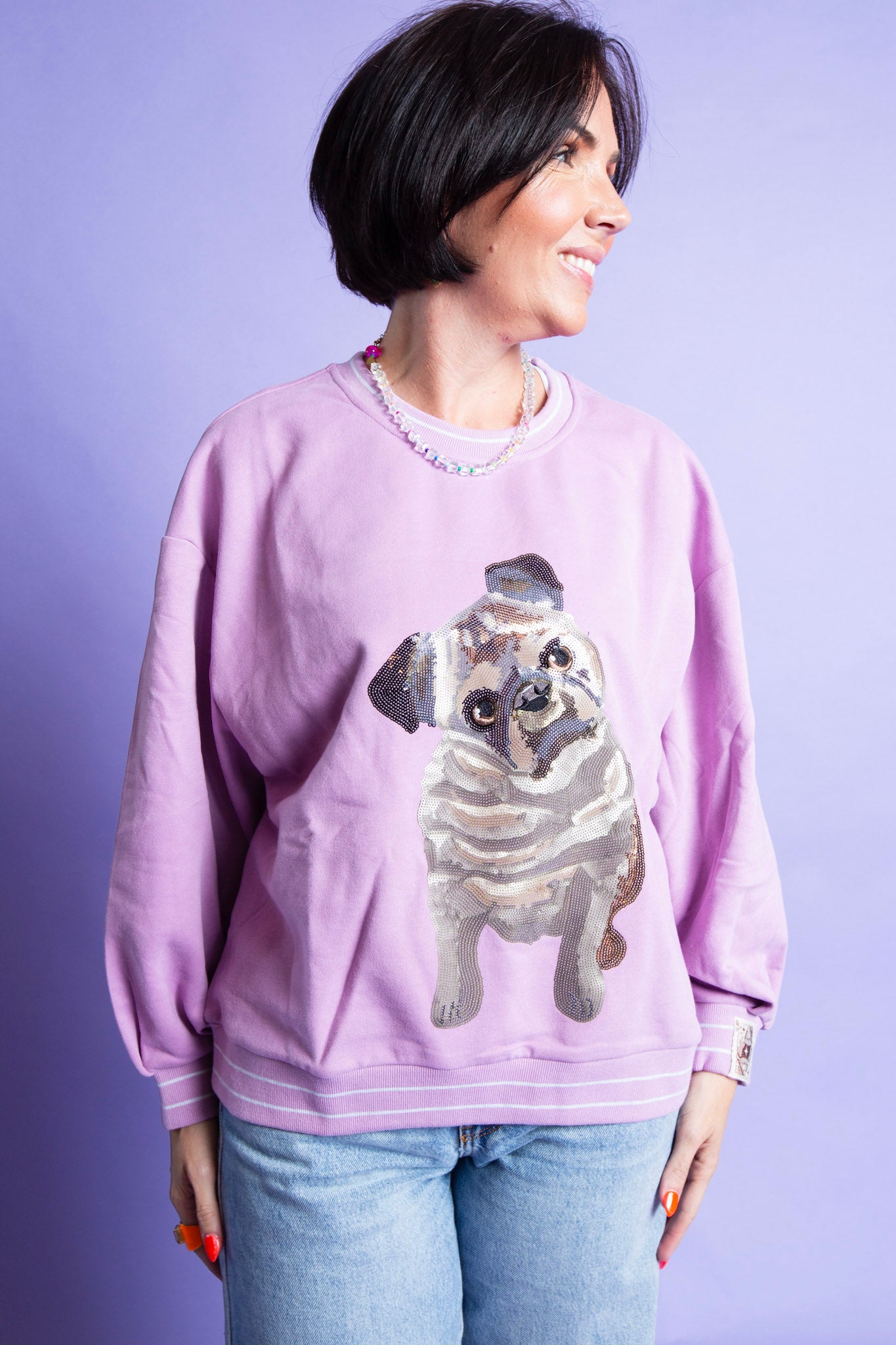 QUEEN OF SPARKLES | Pug Sweatshirt