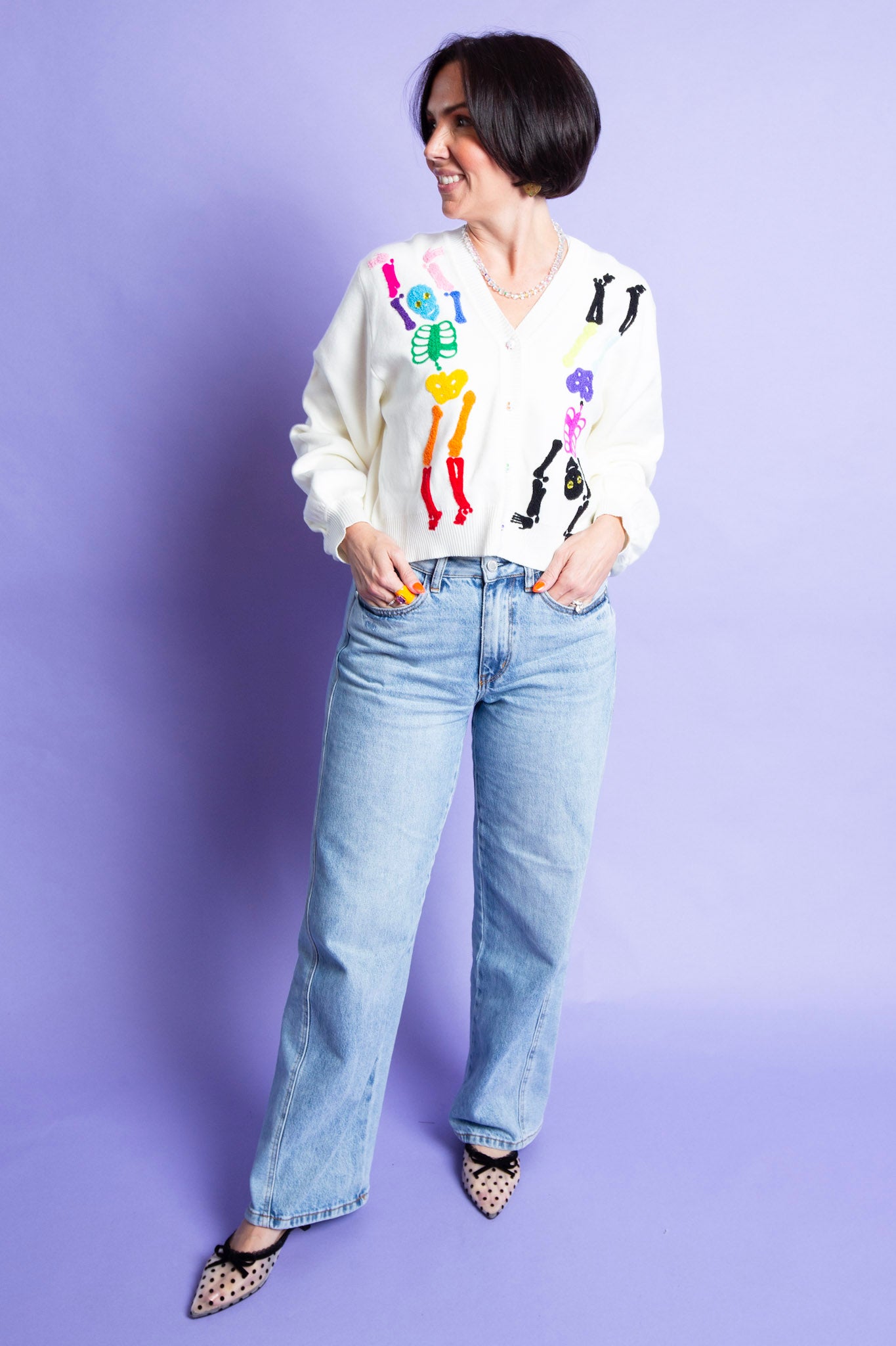 QUEEN OF SPARKLES WOMEN | Rainbow Halloween Skeleton