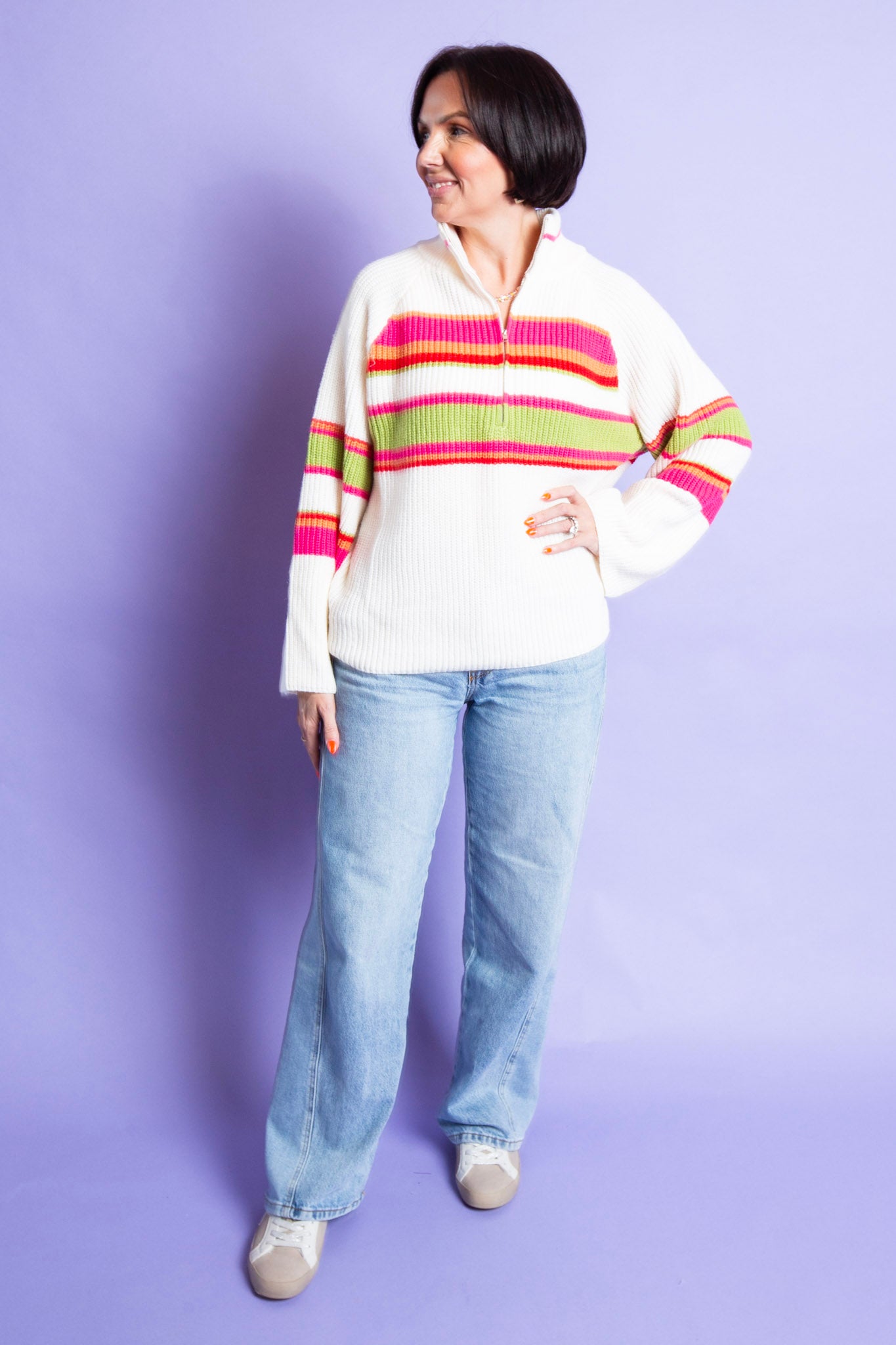 Ginny Half Zip Sweater