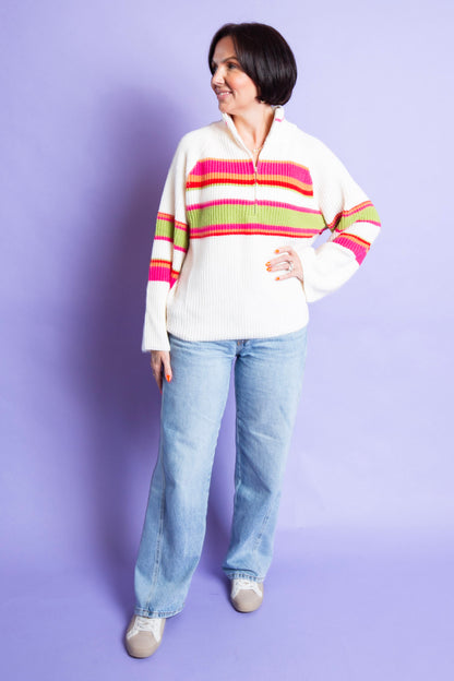 Ginny Half Zip Sweater