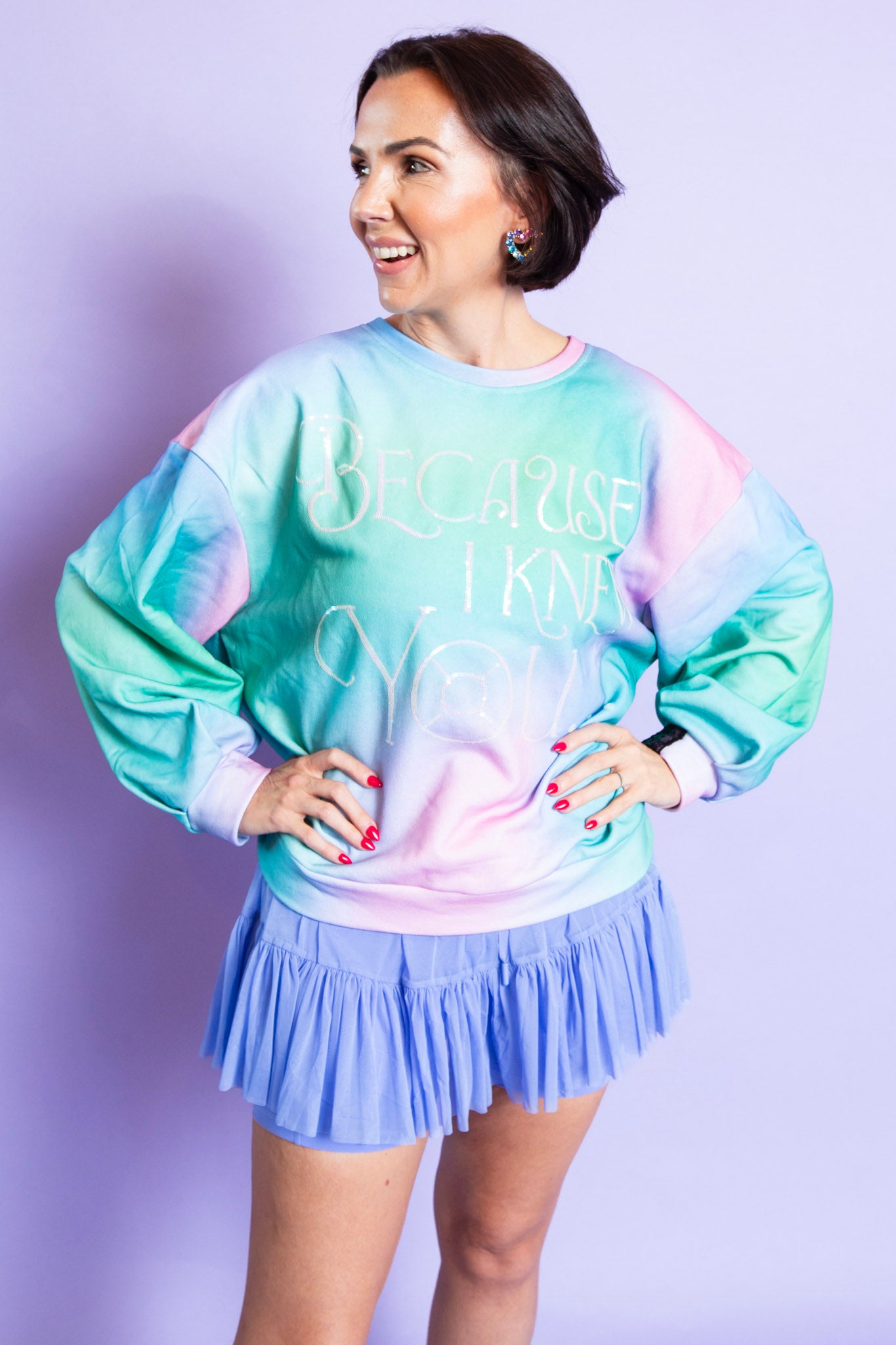 QUEEN OF SPARKLES | Because I Knew You Sweater