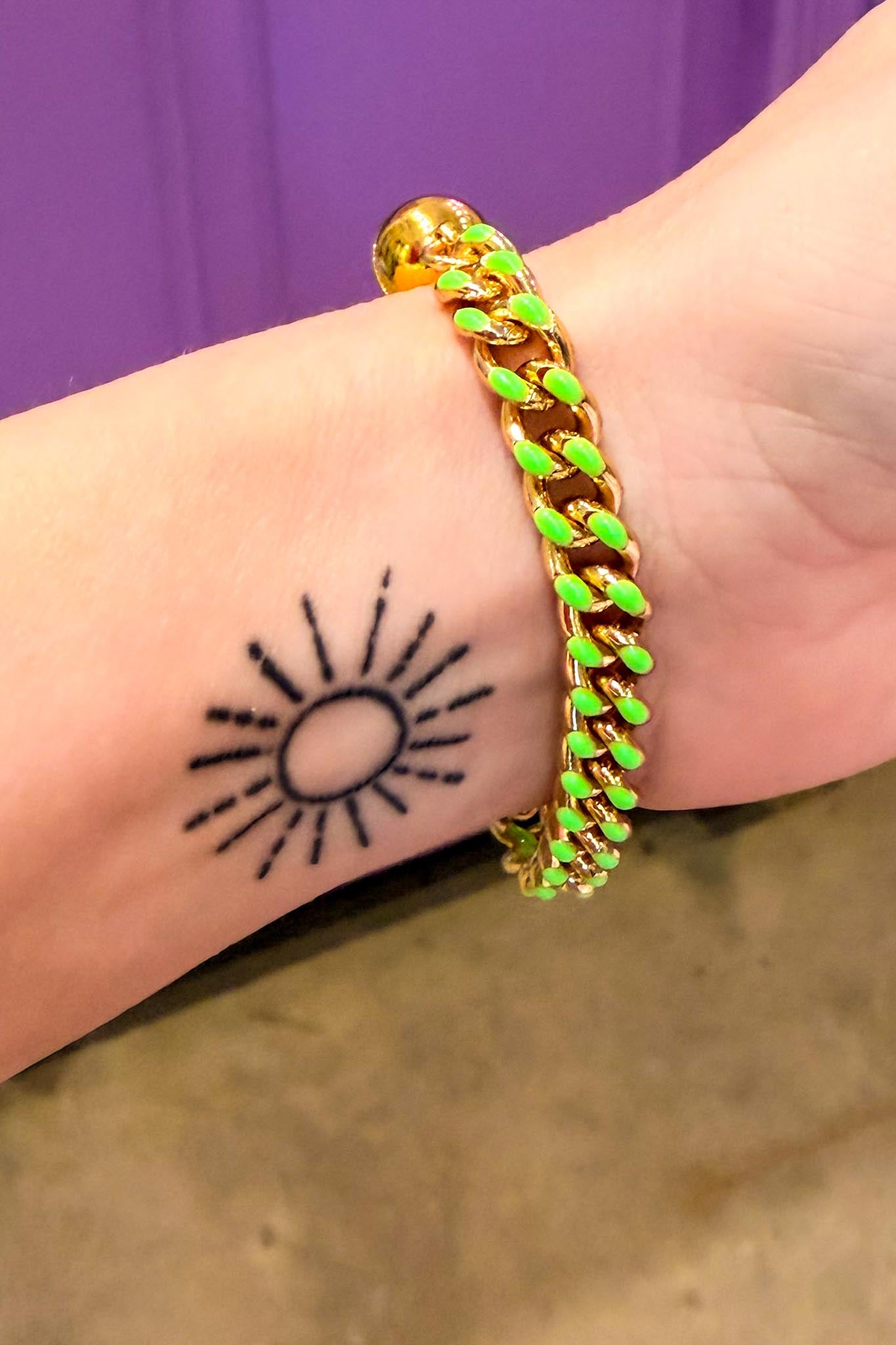 Enamel Chain Bracelets | Multiple Colors