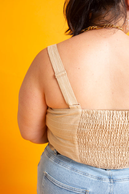 Chic Aesthetic Stripe Sleeveless Top | Plus