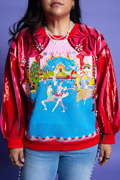QUEEN OF SPARKLES | Nutcracker Ballet Stage Scene Sweatshirt