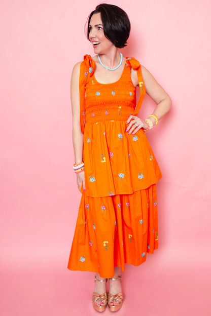 Citrus Bloom Midi Dress | Reg & Plus