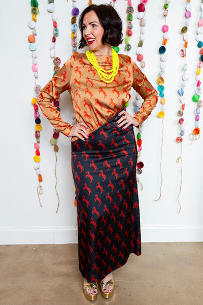 Alden Adair | Crimson Birdie Dress