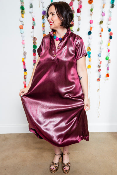 Burgundy Addy Dress