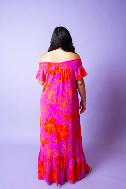 Hibiscus Haze Dress