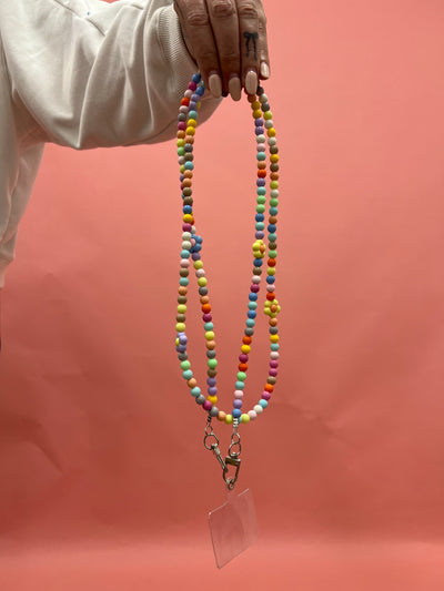 Rainbow Daisy Phone Chain