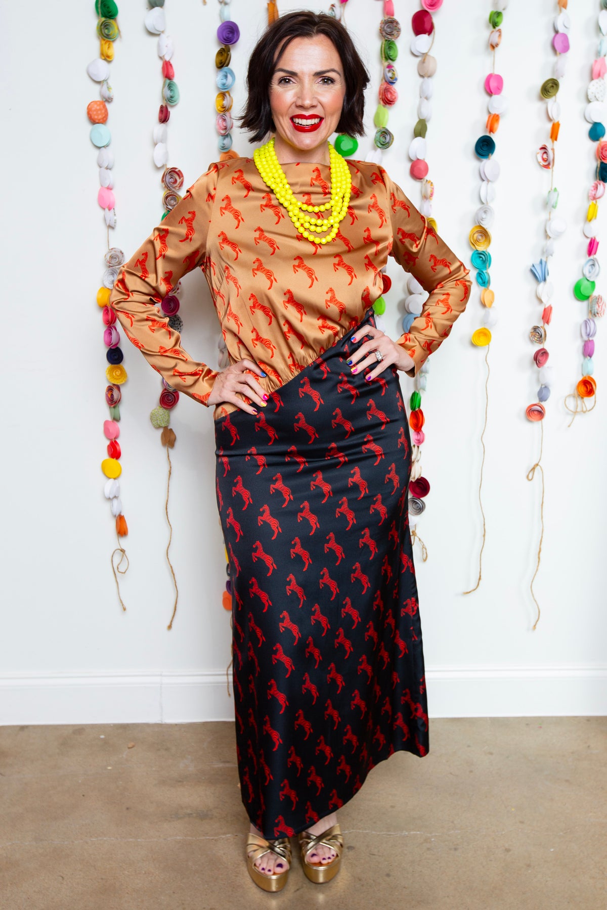 Alden Adair | Crimson Birdie Dress