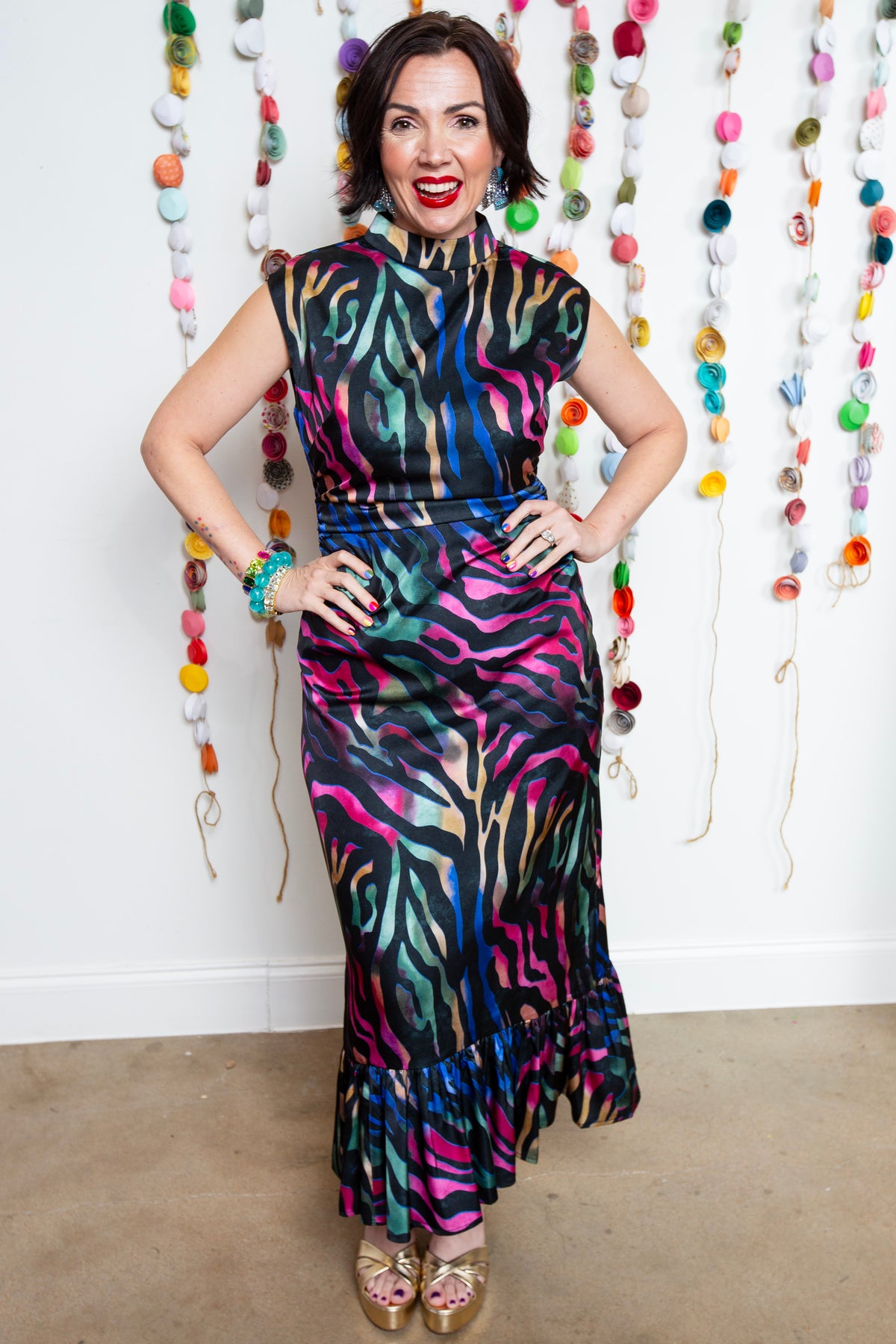 Alden Adair | Estelle Prism Zebra Dress